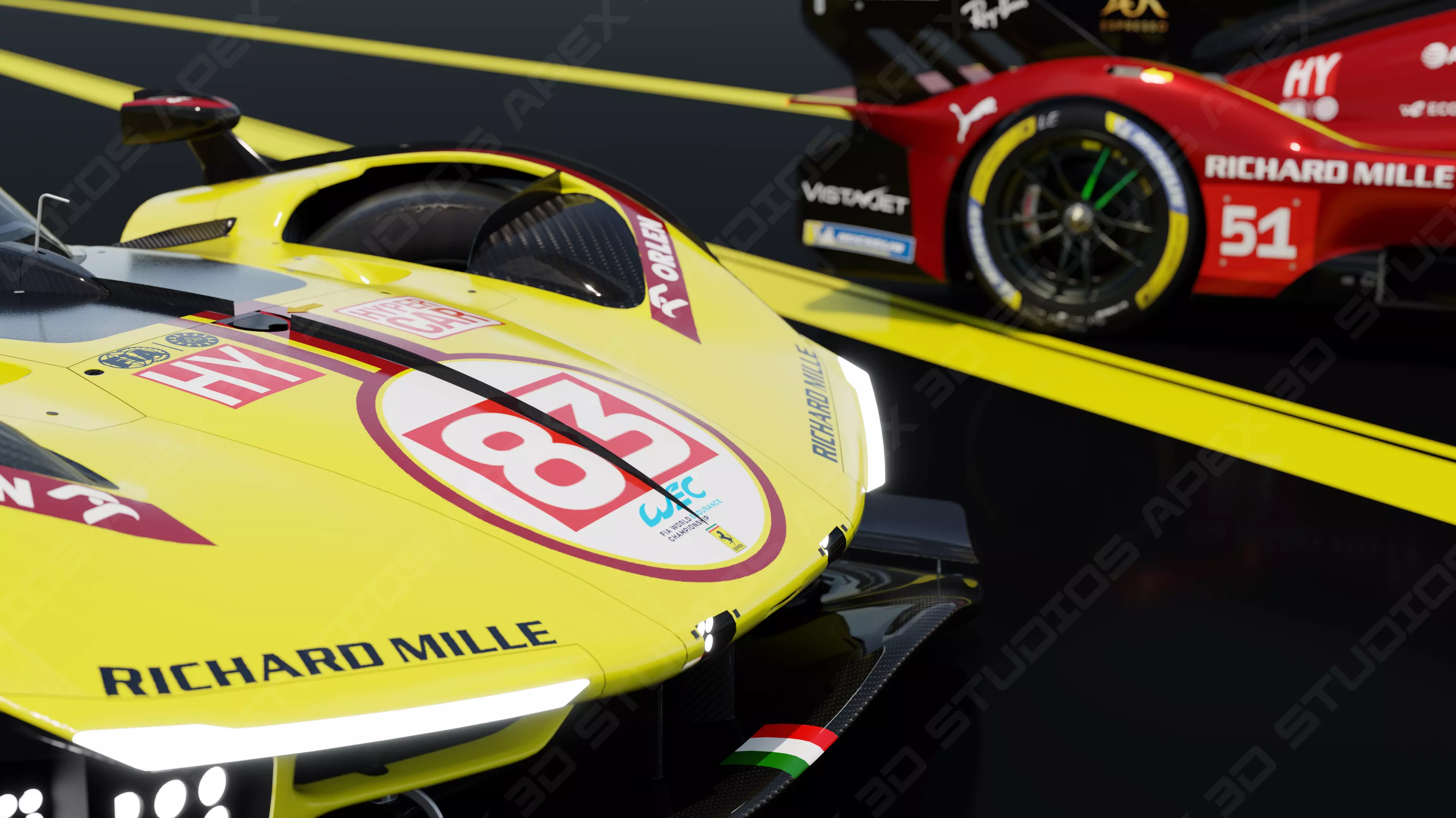 Ferrari 499P WEC 2025 - Platinum Edition 3D model_34