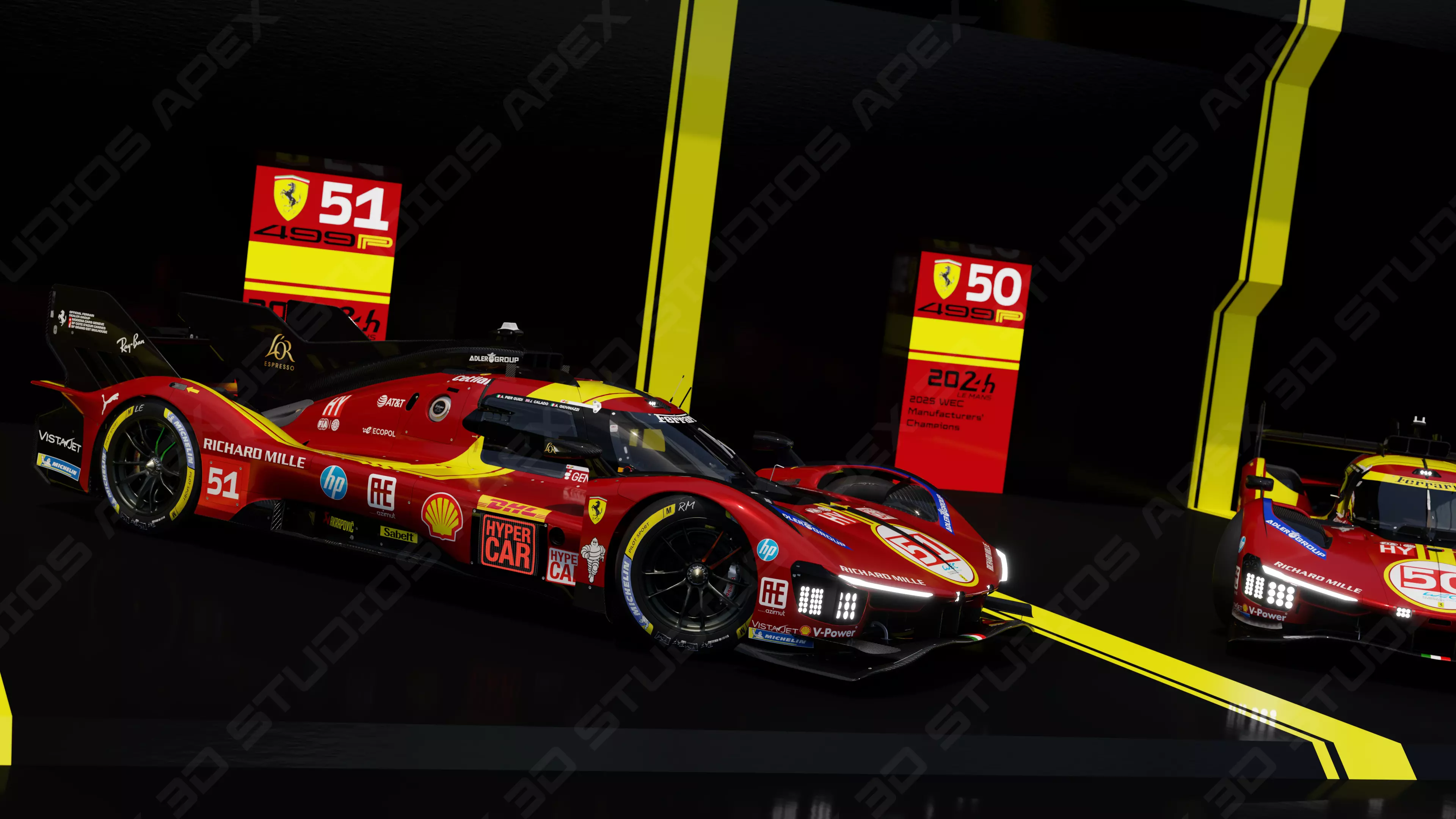 Ferrari 499P WEC 2025 - Platinum Edition 3D model_50