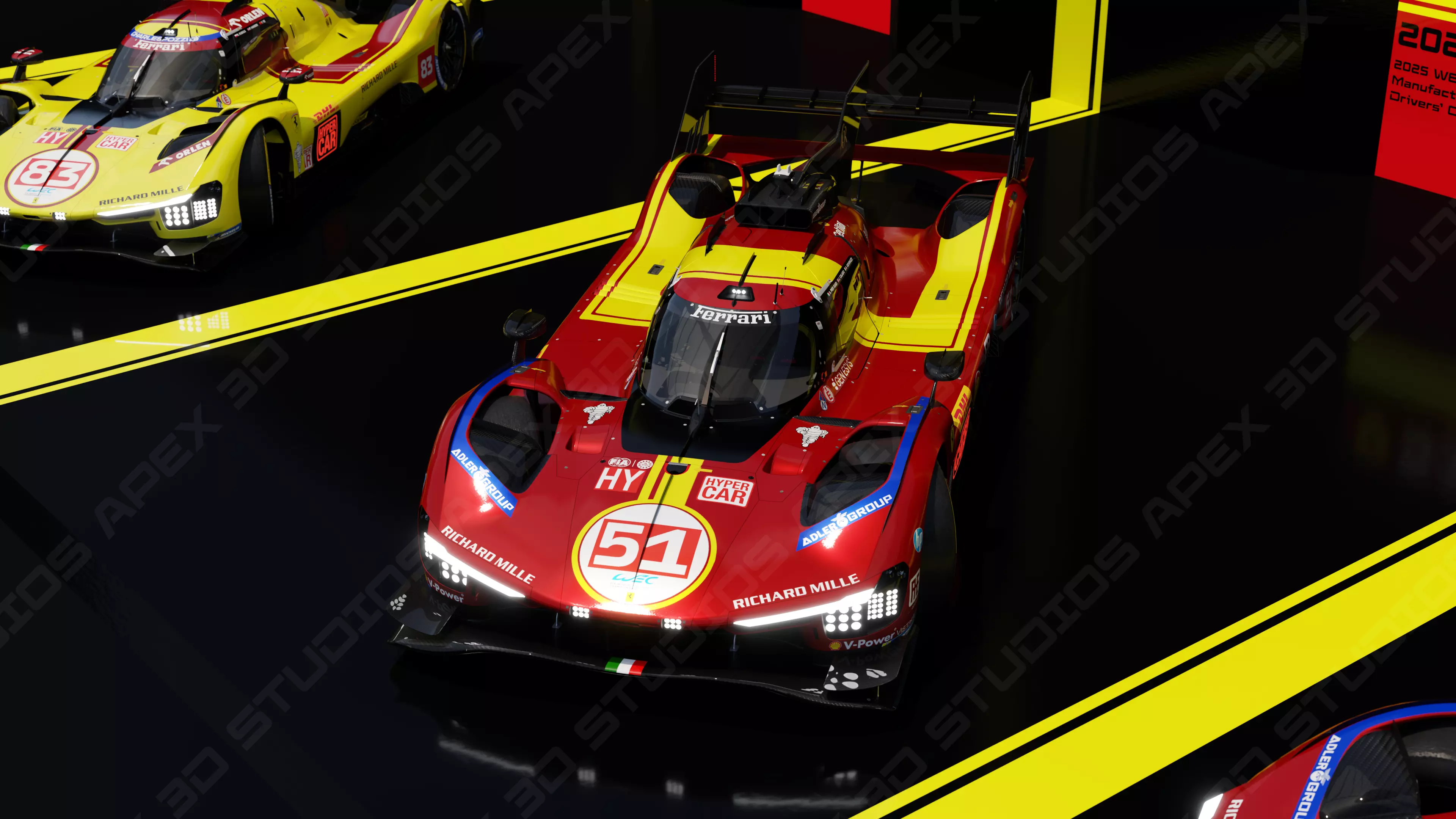 Ferrari 499P WEC 2025 - Platinum Edition 3D model_40