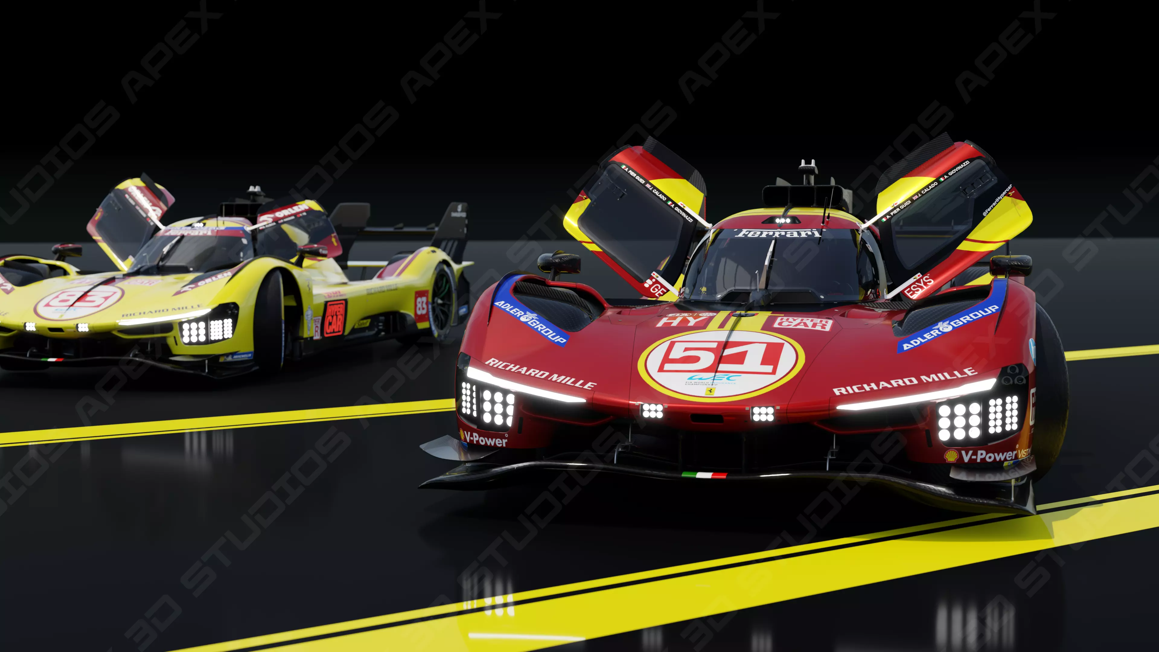 Ferrari 499P WEC 2025 - Platinum Edition 3D model_29