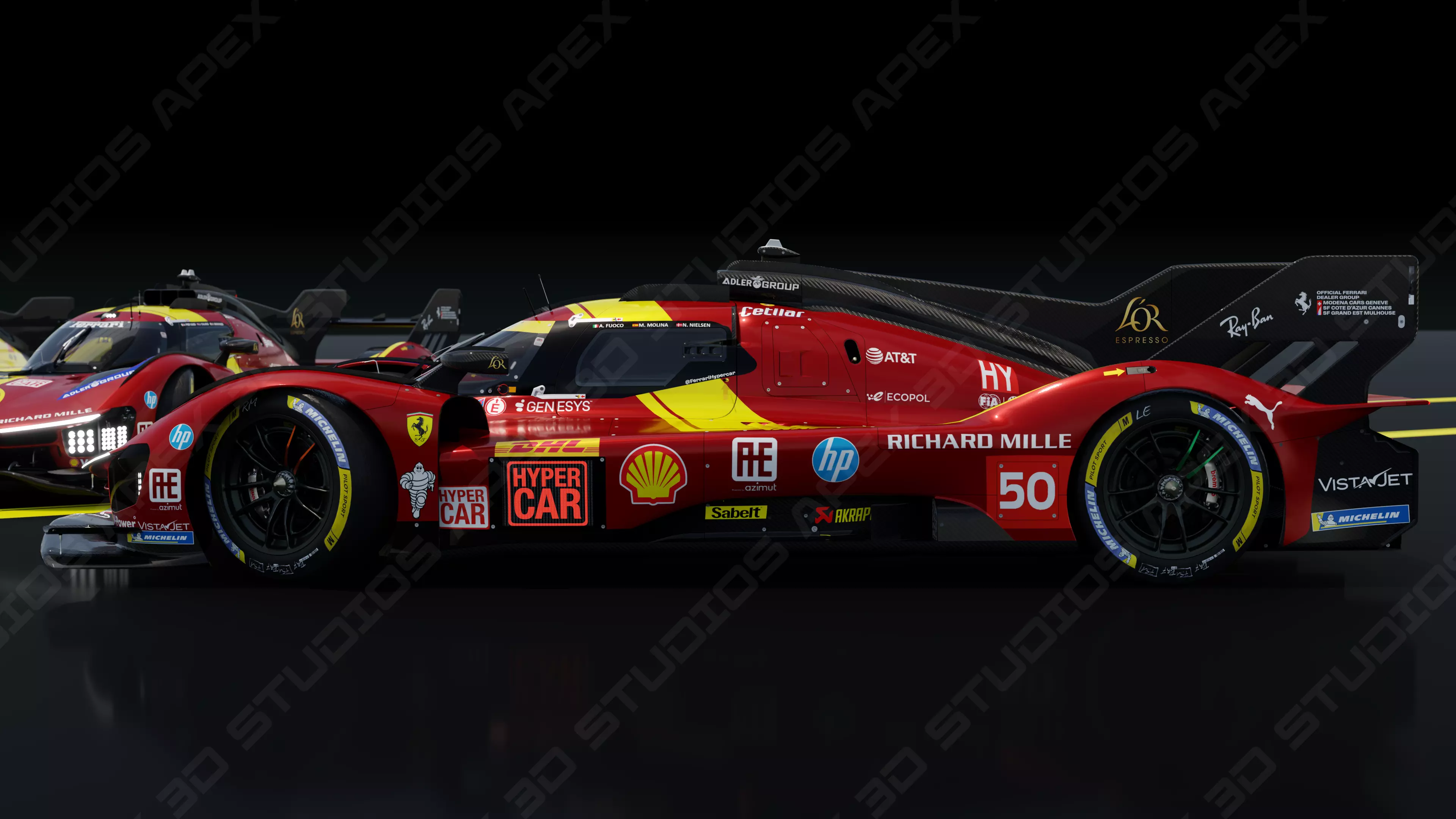 Ferrari 499P WEC 2025 - Platinum Edition 3D model_19