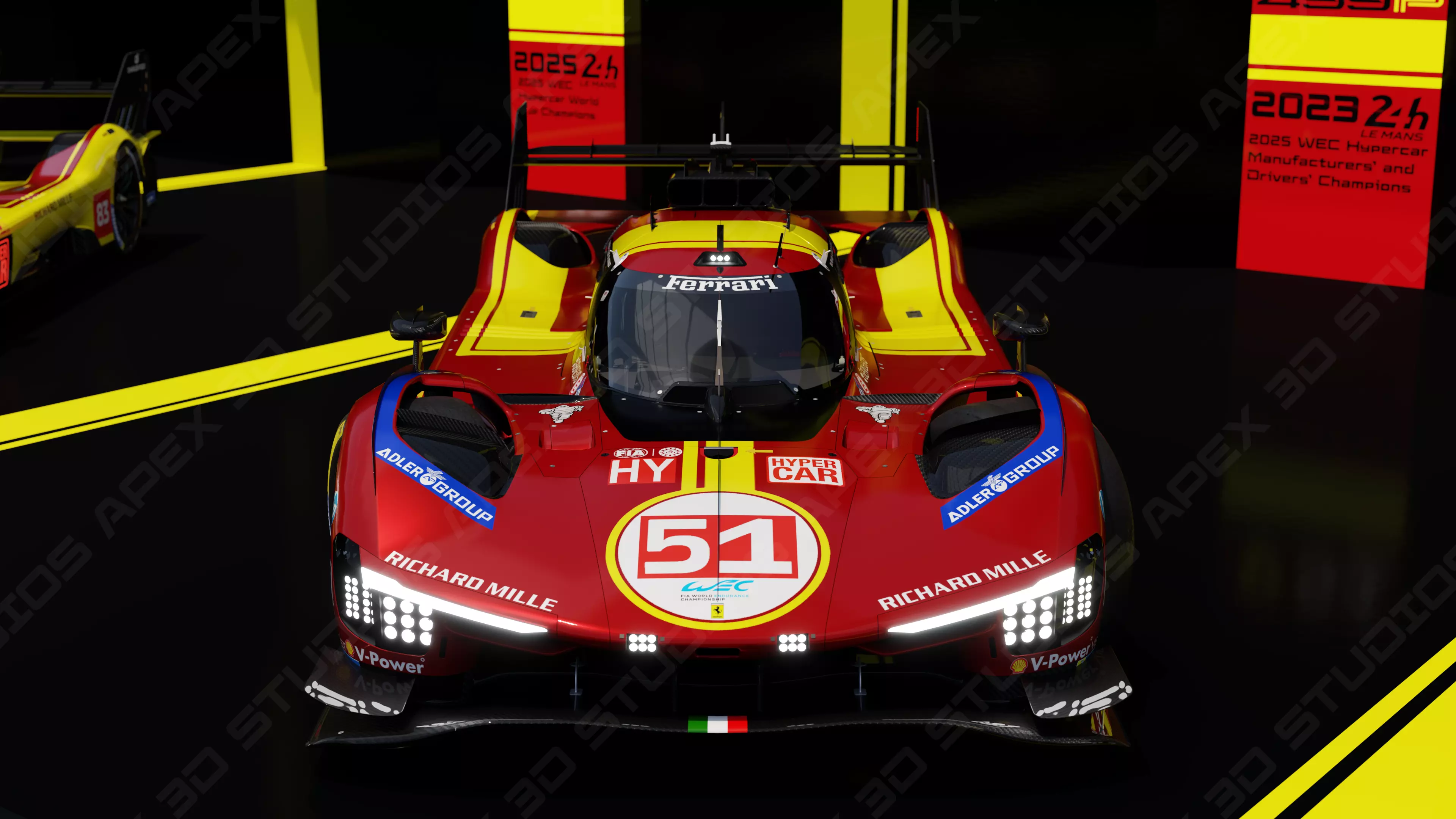 Ferrari 499P WEC 2025 - Platinum Edition 3D model_44