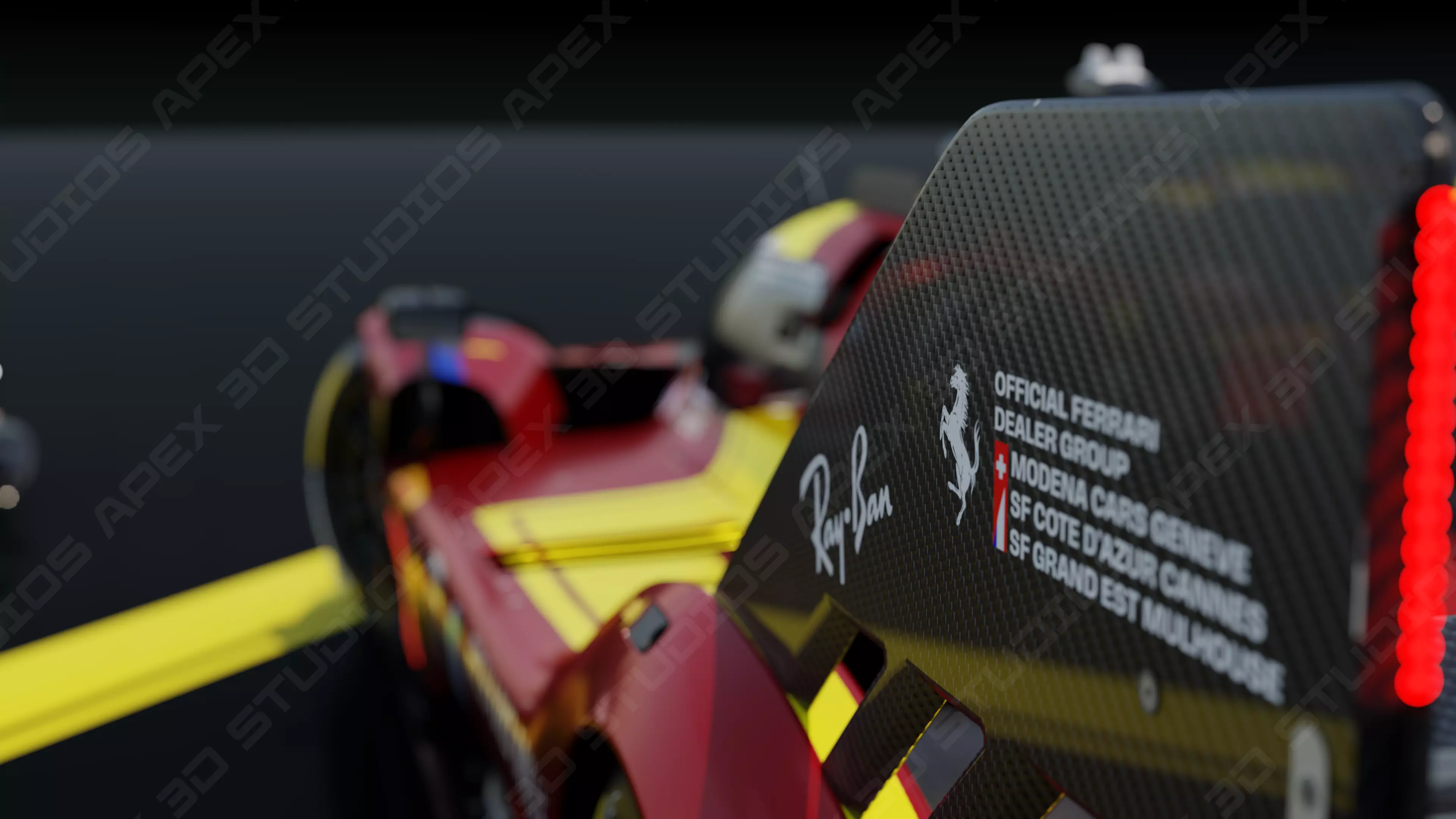 Ferrari 499P WEC 2025 - Platinum Edition 3D model_26