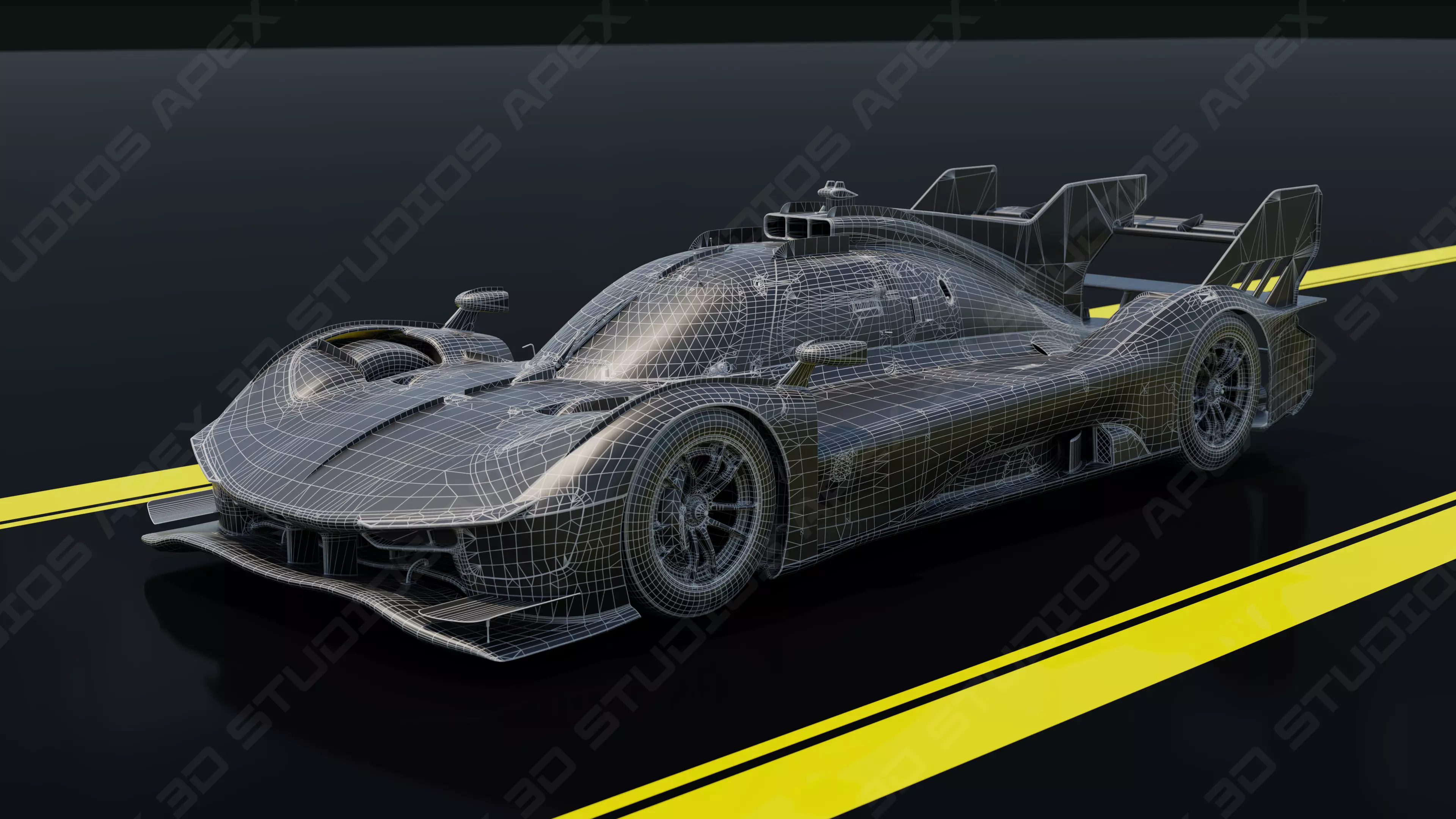 Ferrari 499P WEC 2025 - Platinum Edition 3D model_53