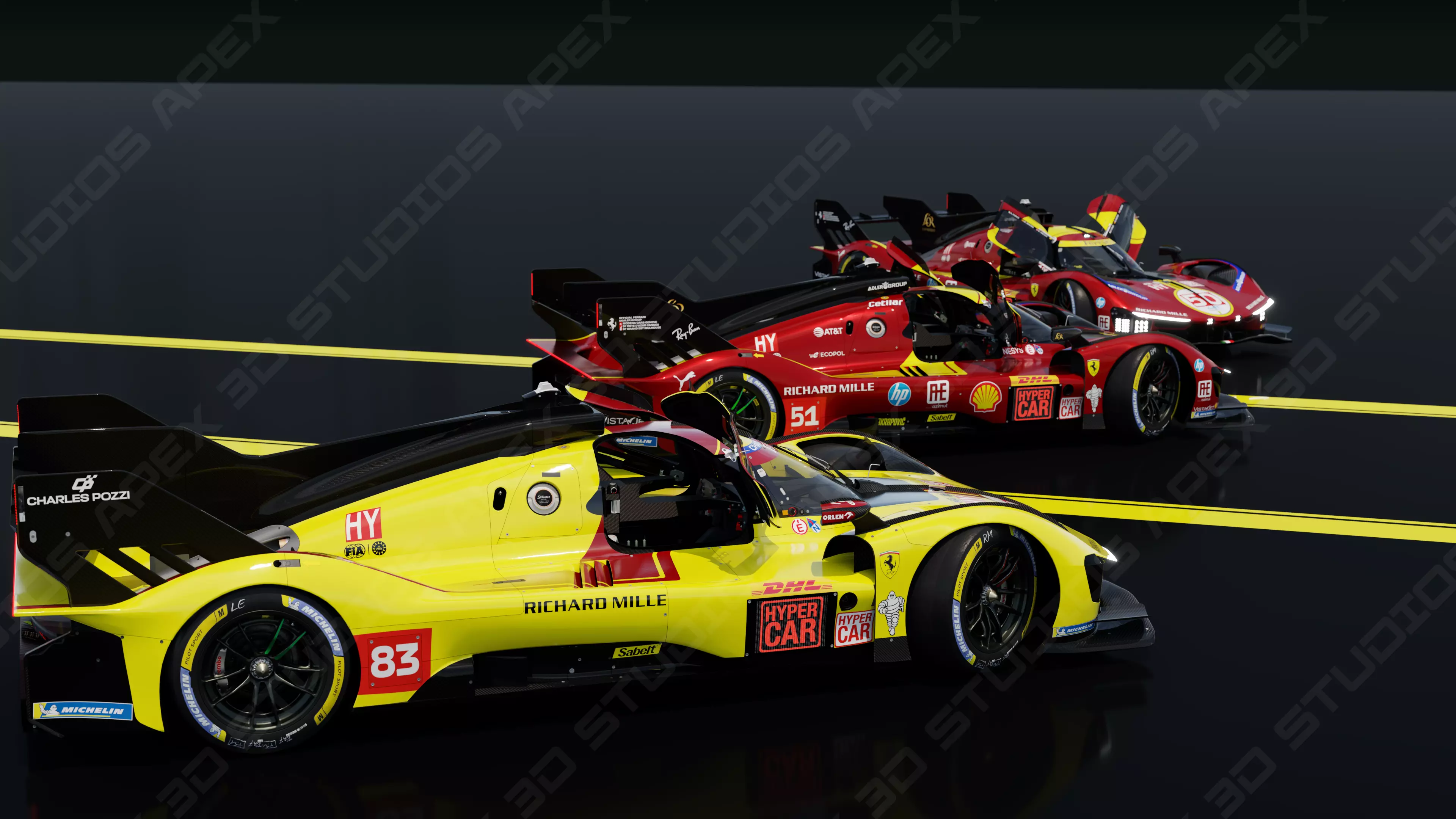 Ferrari 499P WEC 2025 - Platinum Edition 3D model_31