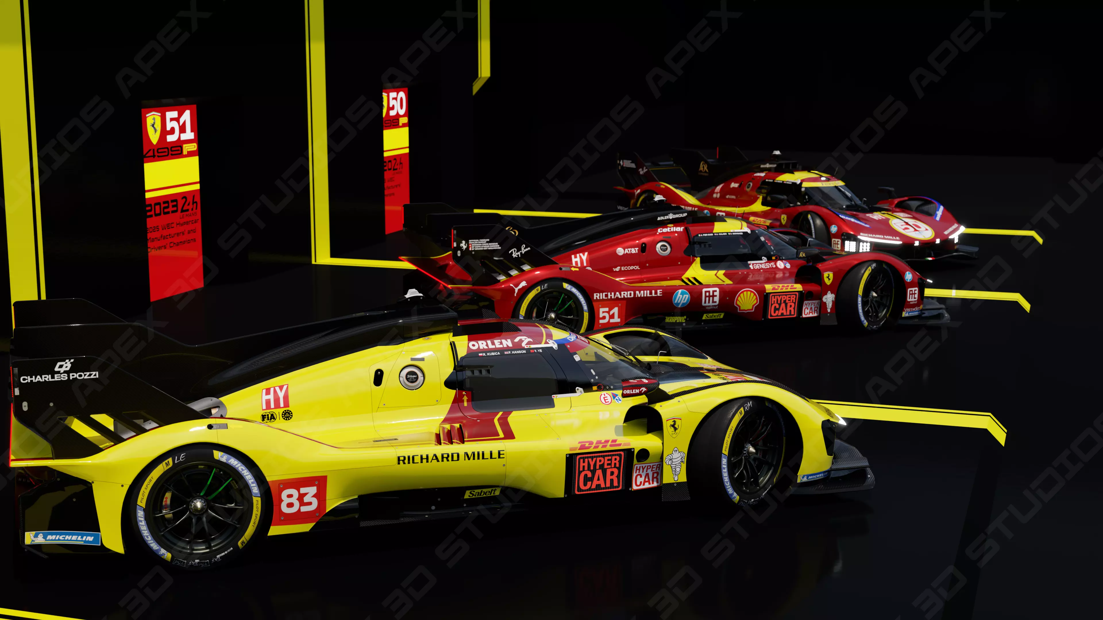 Ferrari 499P WEC 2025 - Platinum Edition 3D model_51