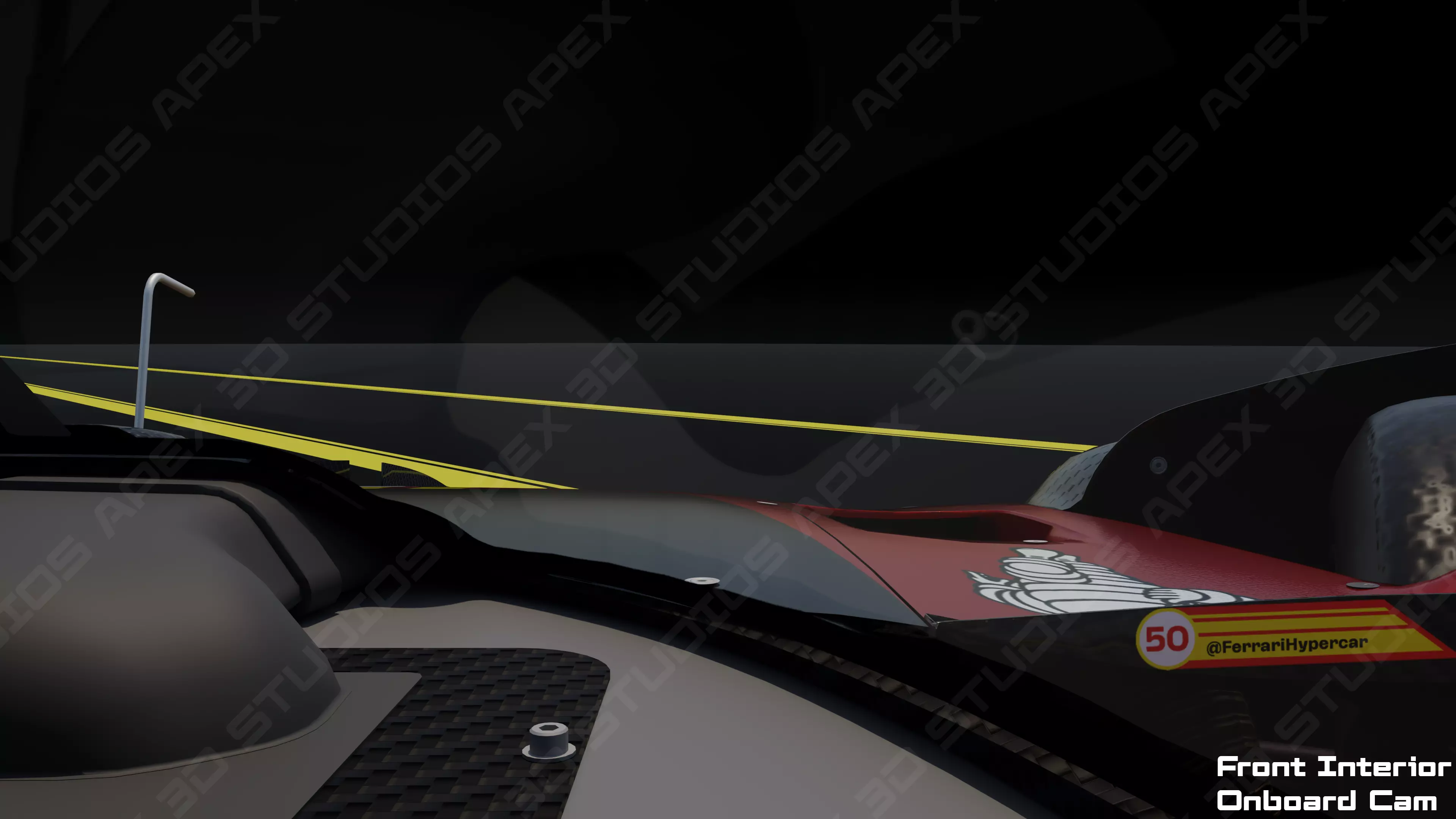 Ferrari 499P WEC 2025 - Platinum Edition 3D model_38