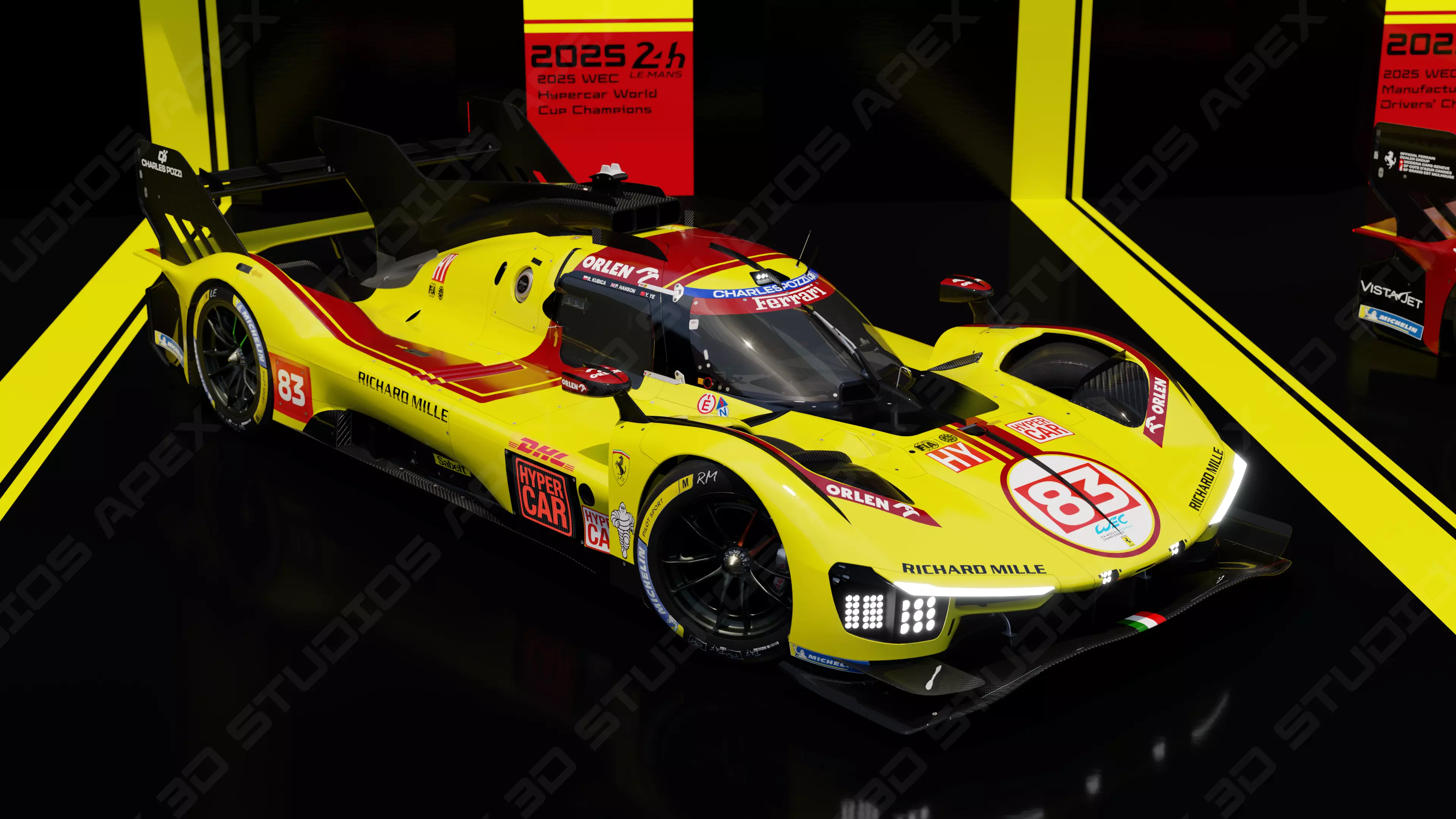 Ferrari 499P WEC 2025 - Platinum Edition 3D model_43