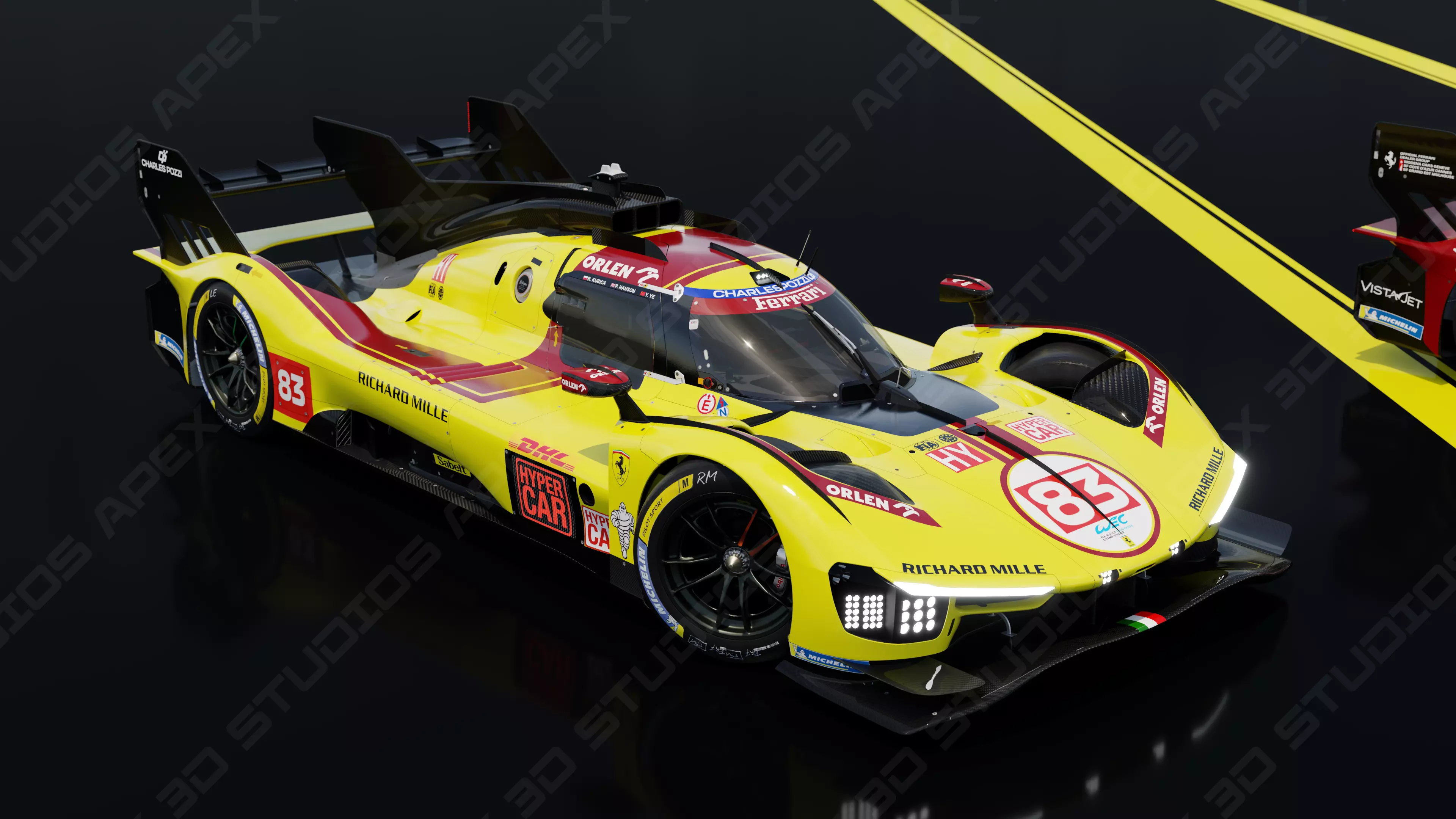 Ferrari 499P WEC 2025 - Platinum Edition 3D model_4