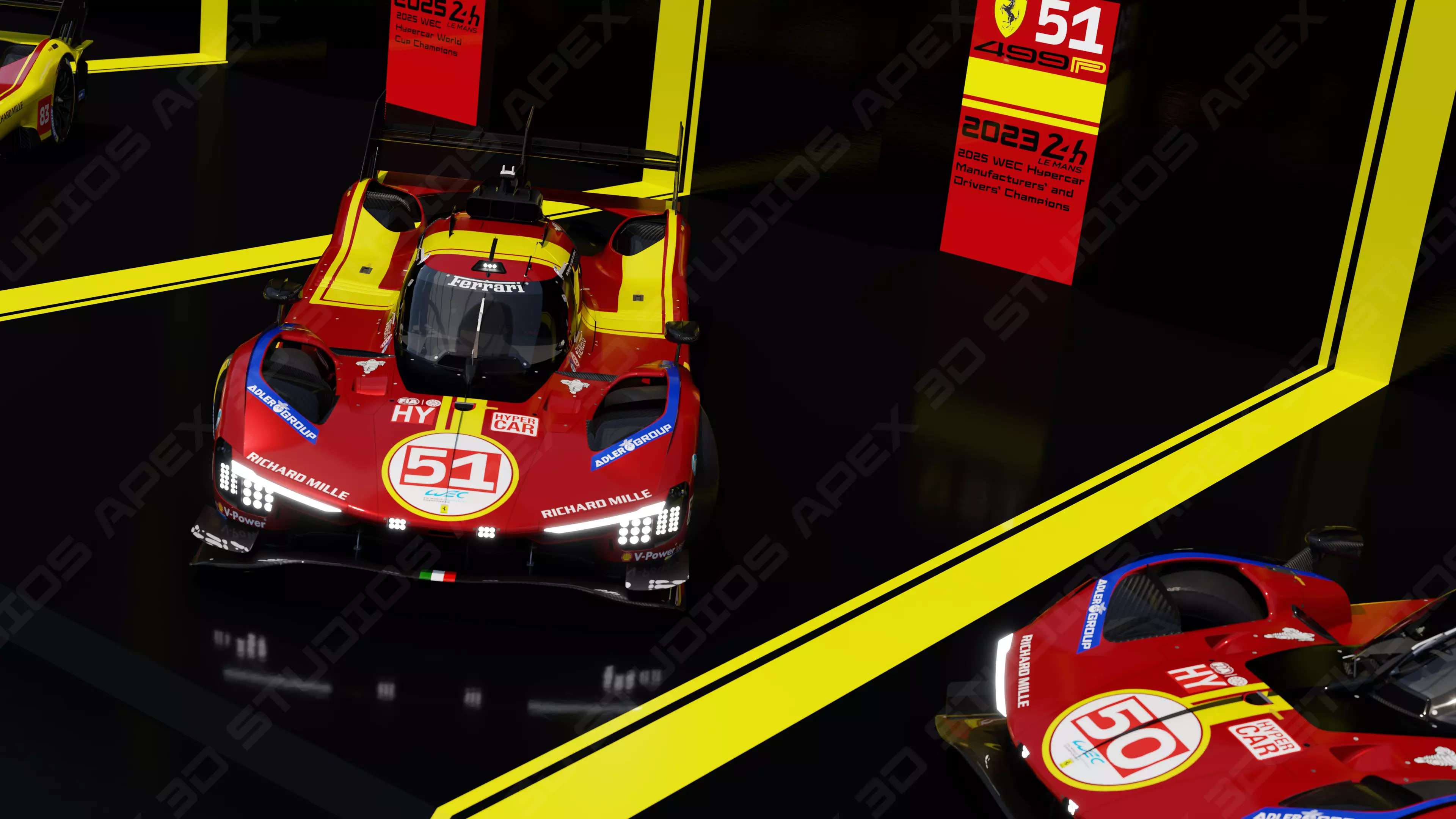 Ferrari 499P WEC 2025 - Platinum Edition 3D model_47