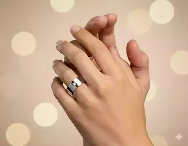 CenterLine Duo Wedding Ring Set