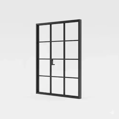 Industrial Steel-Frame Window - window 3D Model