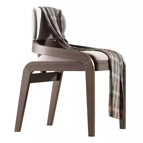 Scandinavian solid wood dining chair