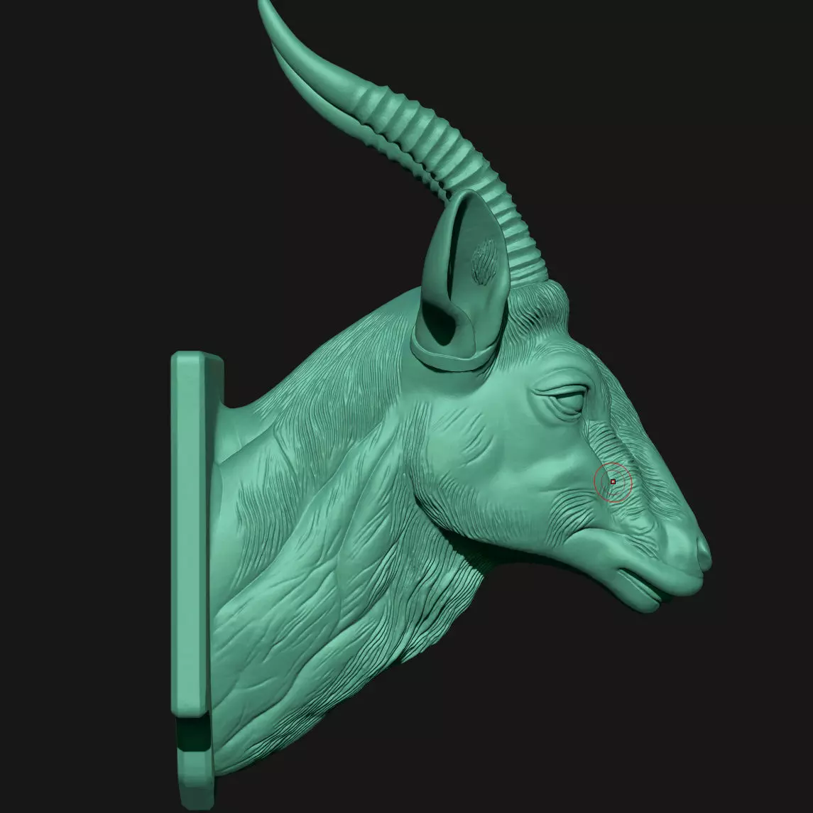 antelope 3D print model_3