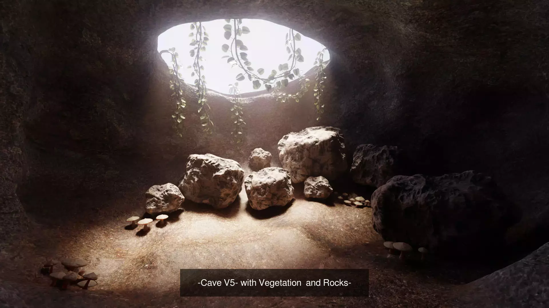 -Caves with Vegetation- 3D Model Collection_4