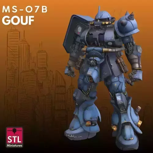 Futuristic Combat Mech STL Close Warrior