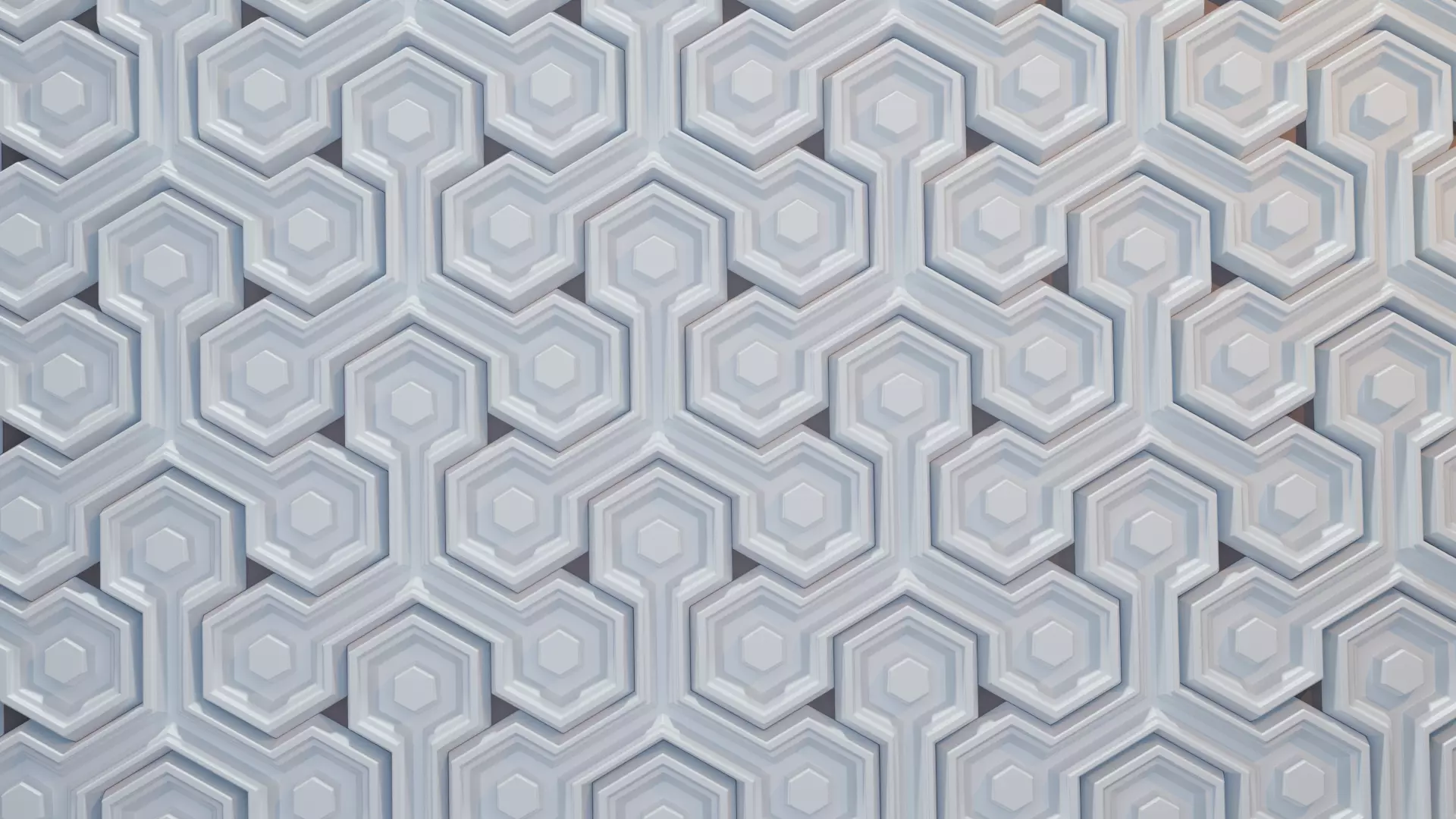 Modular Geometric Wall Panel 18 Decorative 3D Tile 3D print model_5