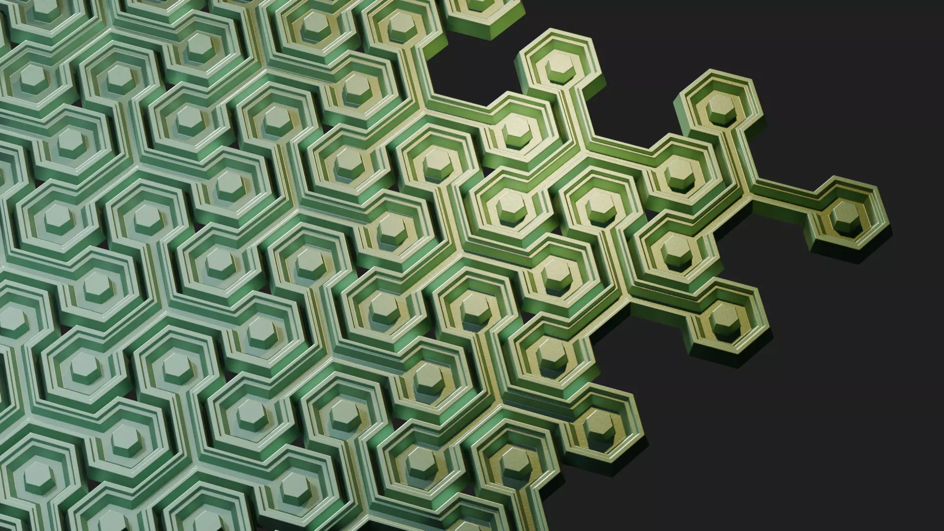 Modular Geometric Wall Panel 18 Decorative 3D Tile 3D print model_3