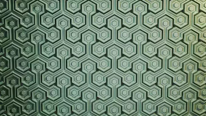 Modular Geometric Wall Panel 18 Decorative 3D Tile