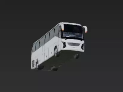 Luxury Tour Bus Holiday Coach 3D Model Rigged 3D print model_5
