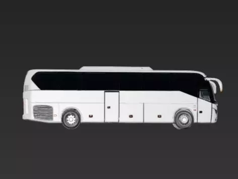 Luxury Tour Bus Holiday Coach 3D Model Rigged 3D print model_14