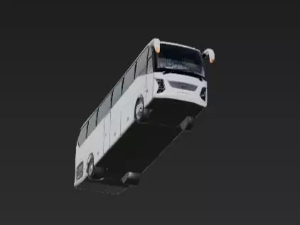 Luxury Tour Bus Holiday Coach 3D Model Rigged 3D print model_4