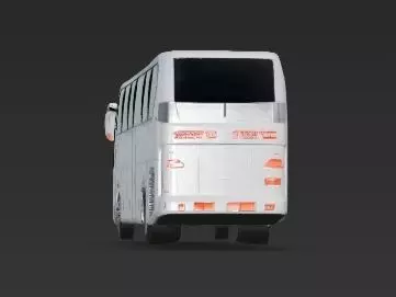 Luxury Tour Bus Holiday Coach 3D Model Rigged 3D print model_11