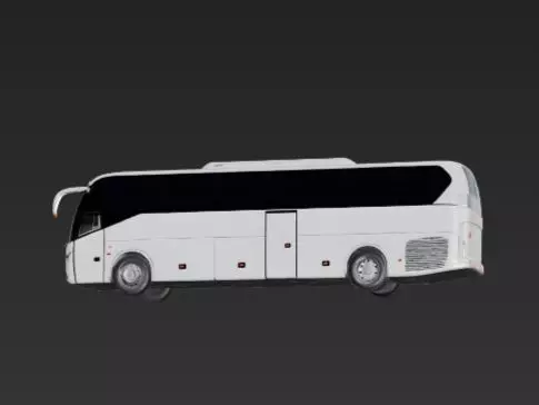 Luxury Tour Bus Holiday Coach 3D Model Rigged 3D print model_9