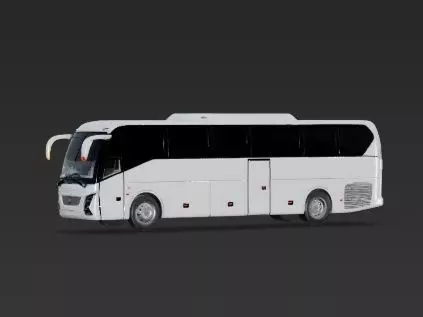 Luxury Tour Bus Holiday Coach 3D Model Rigged 3D print model_8