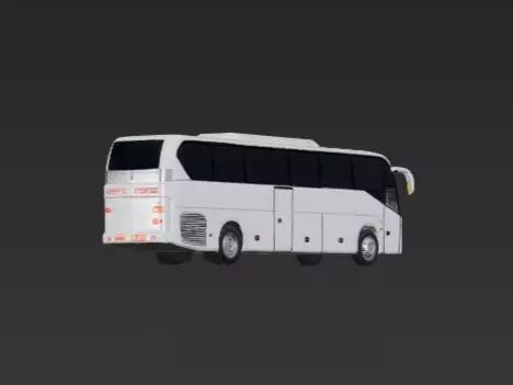Luxury Tour Bus Holiday Coach 3D Model Rigged 3D print model_13
