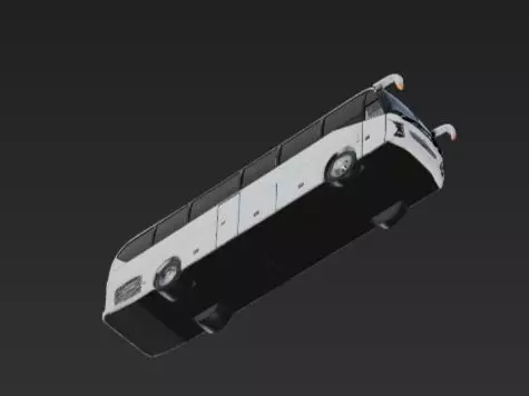 Luxury Tour Bus Holiday Coach 3D Model Rigged 3D print model_3