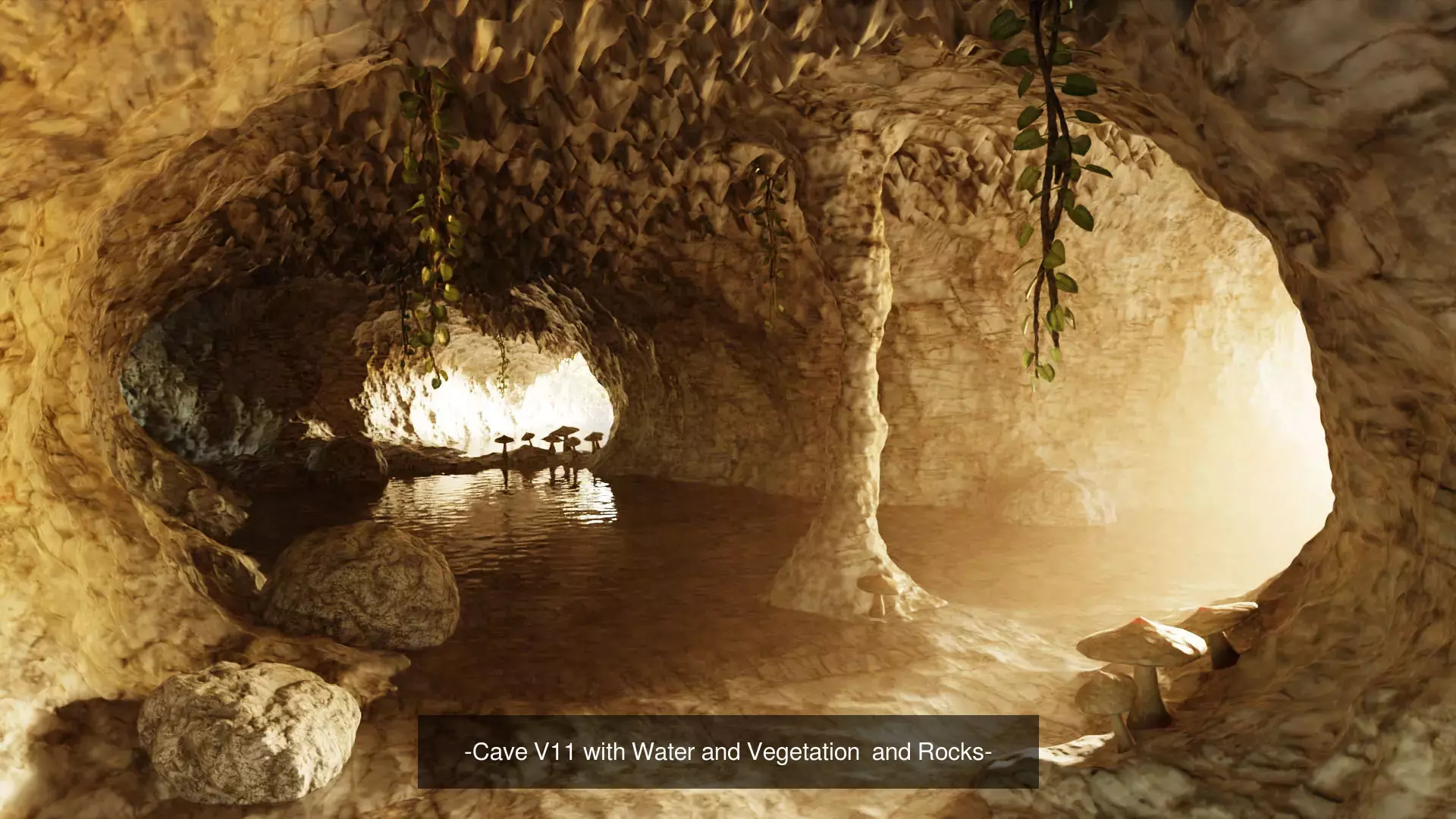 -Caves with Water- 3D Model Collection_4