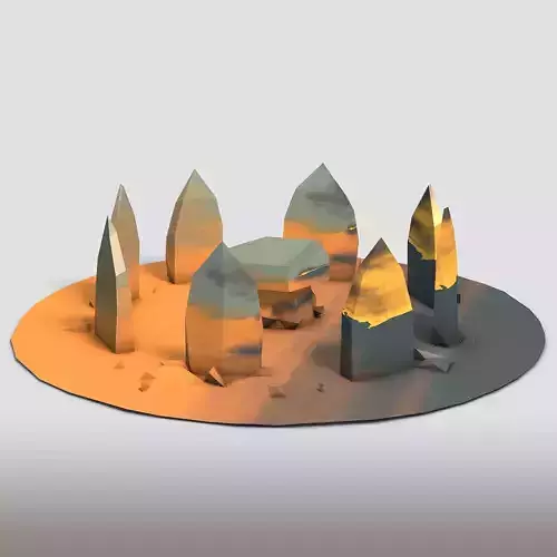 Low Poly Stones Vol2