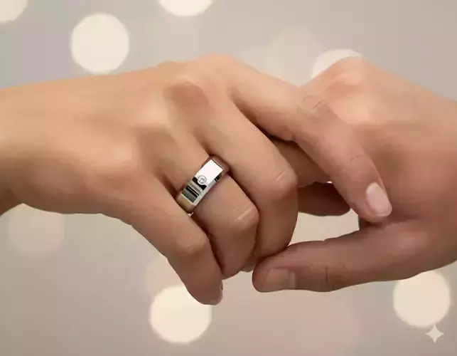 MonoGrace Wedding Ring Set