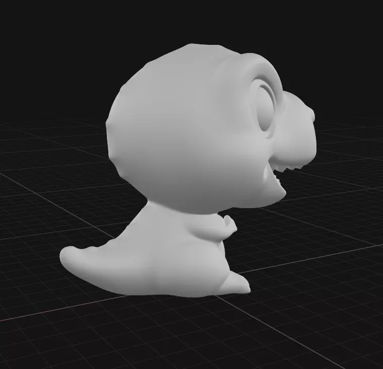 chibi dinosaur 3D print model_4