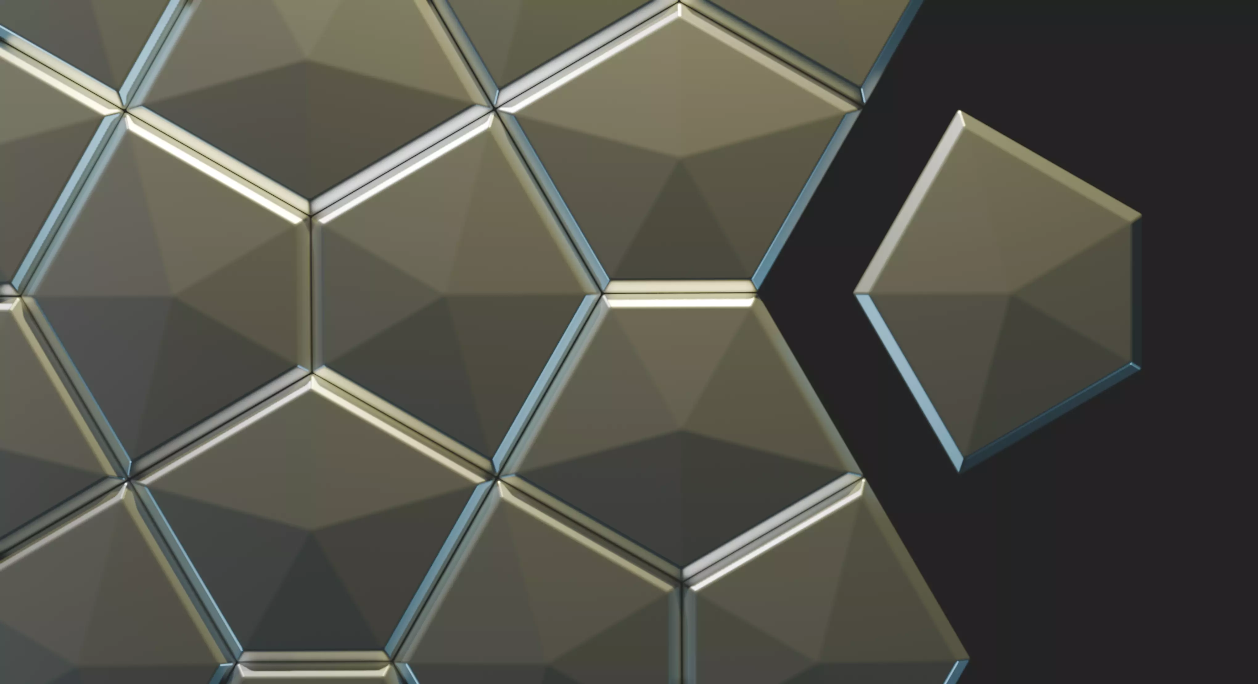 Modular Geometric Wall Panel -19S Decorative 3D Tile 3D print model_1