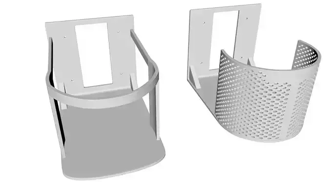 Wall-Mounted Holder   Two Model Variants