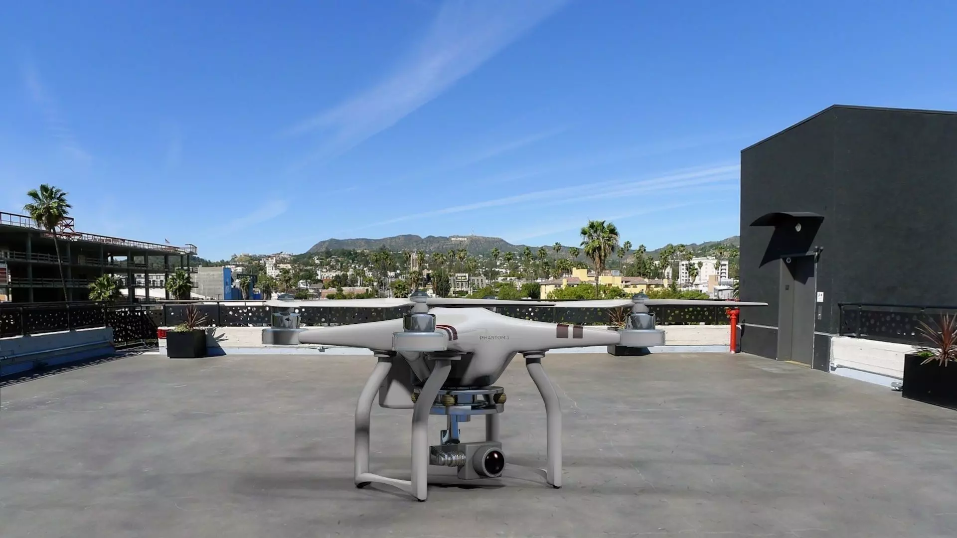 DJI Phantom 3 Drone Low-poly 3D model