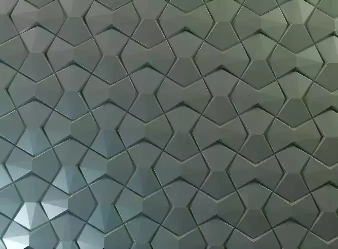 Modular Geometric Wall Panel -20S Decorative 3D Tile