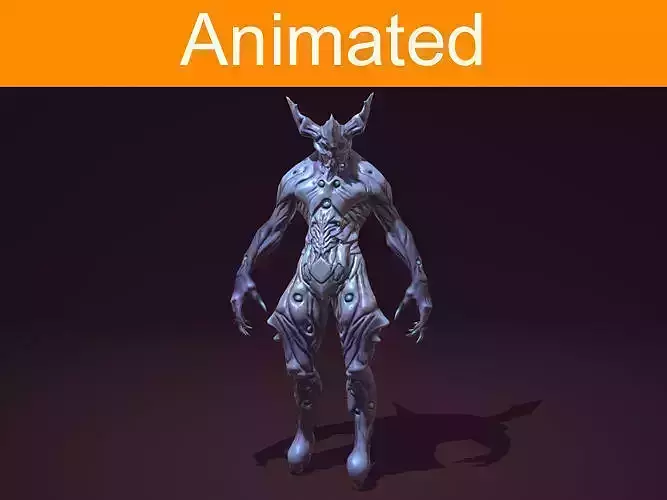 Creature Daemon Low-poly 3D model