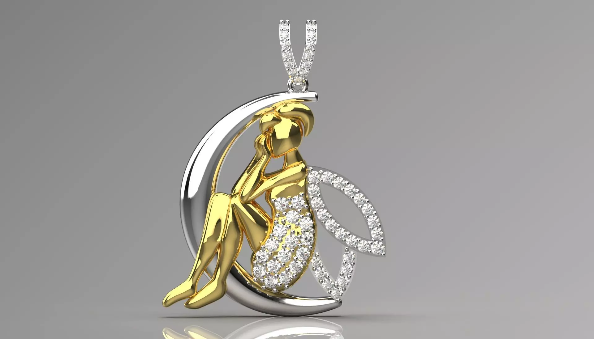 Moon and Night Sky Cosmic Glow STL Pendant Collection _6