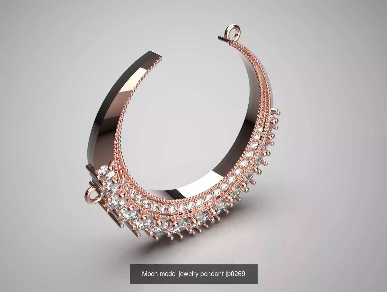 Moon and Night Sky Cosmic Glow STL Pendant Collection _3