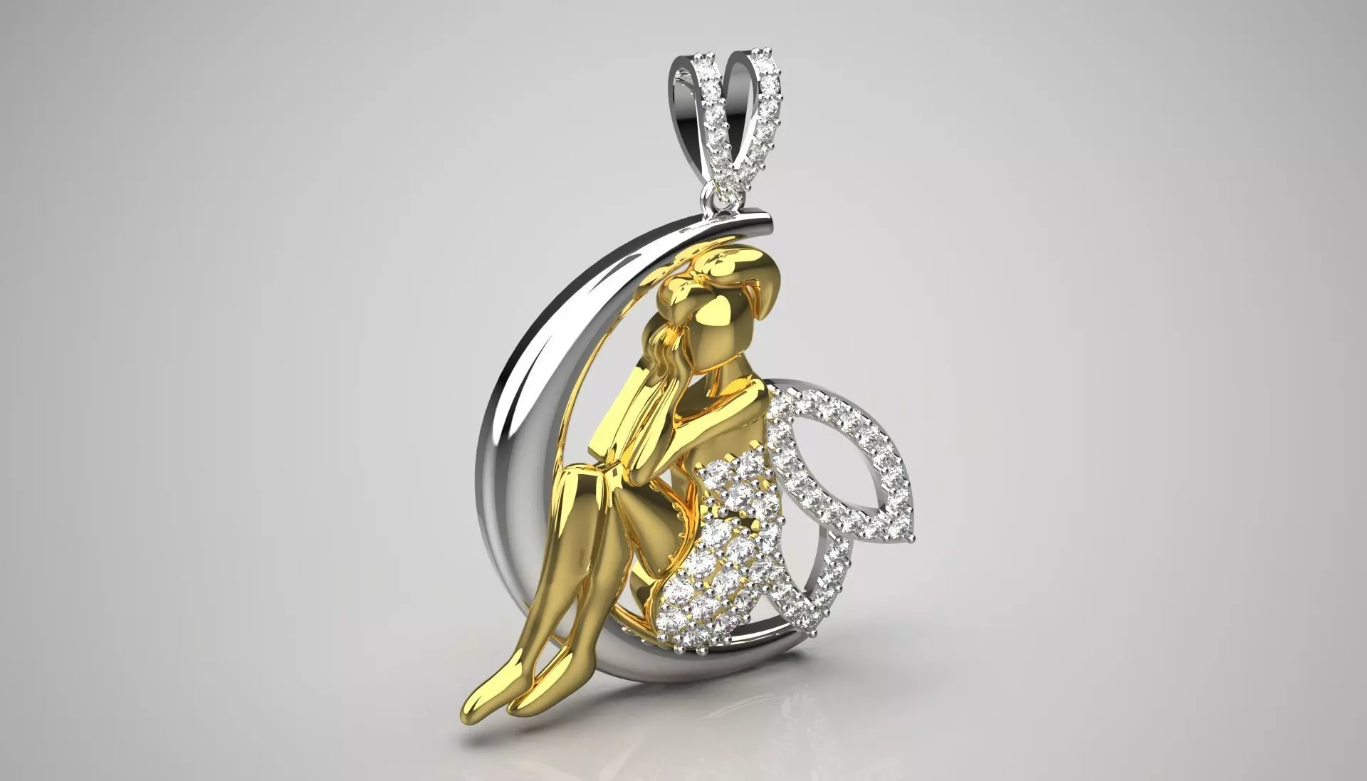 Moon and Night Sky Cosmic Glow STL Pendant Collection _5