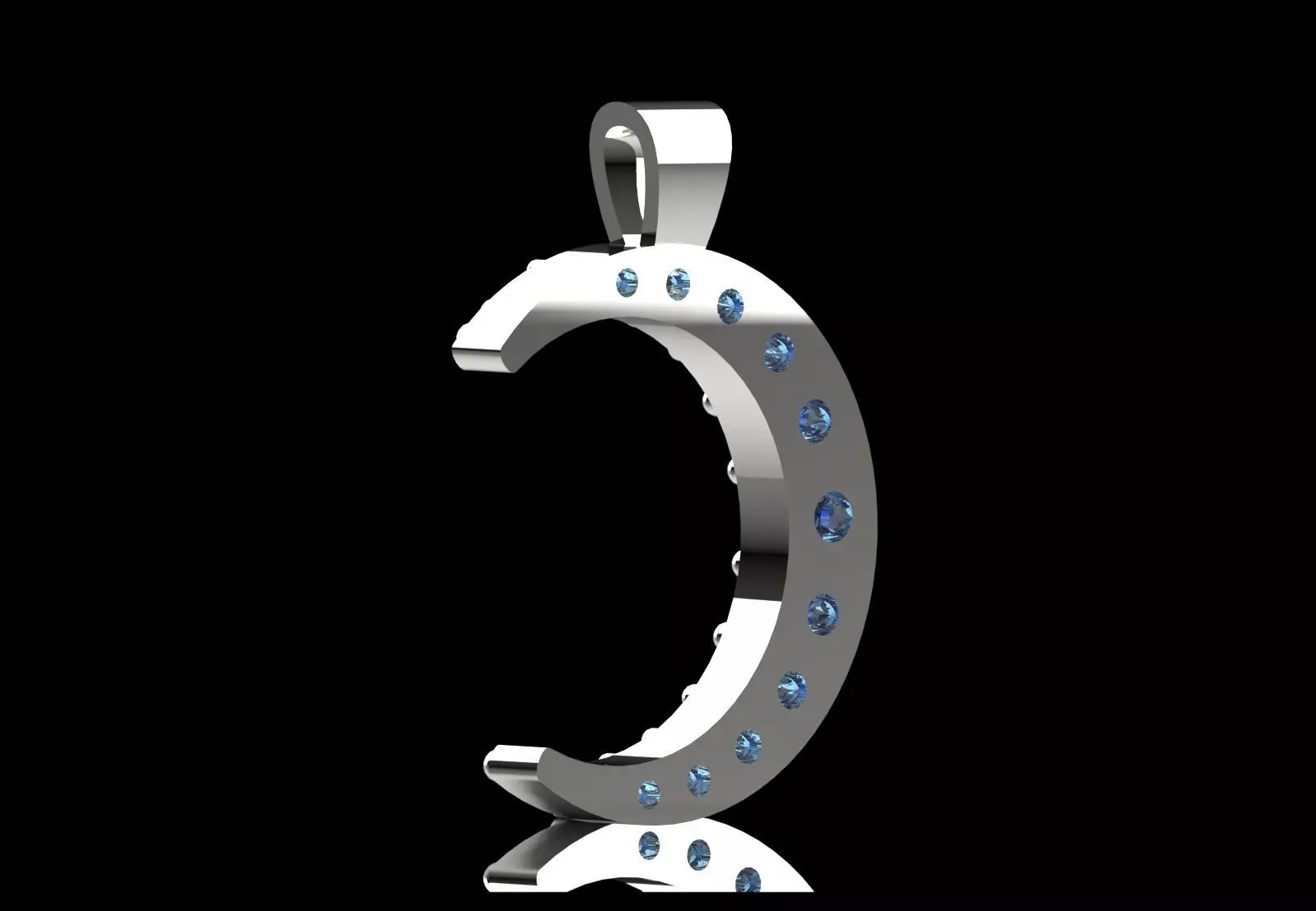 Moon and Night Sky Cosmic Glow STL Pendant Collection _31