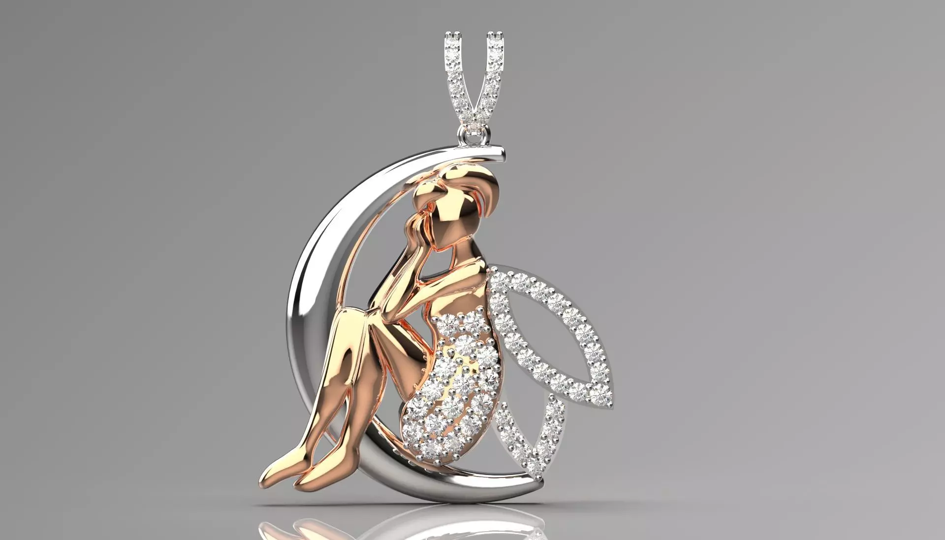 Moon and Night Sky Cosmic Glow STL Pendant Collection _7