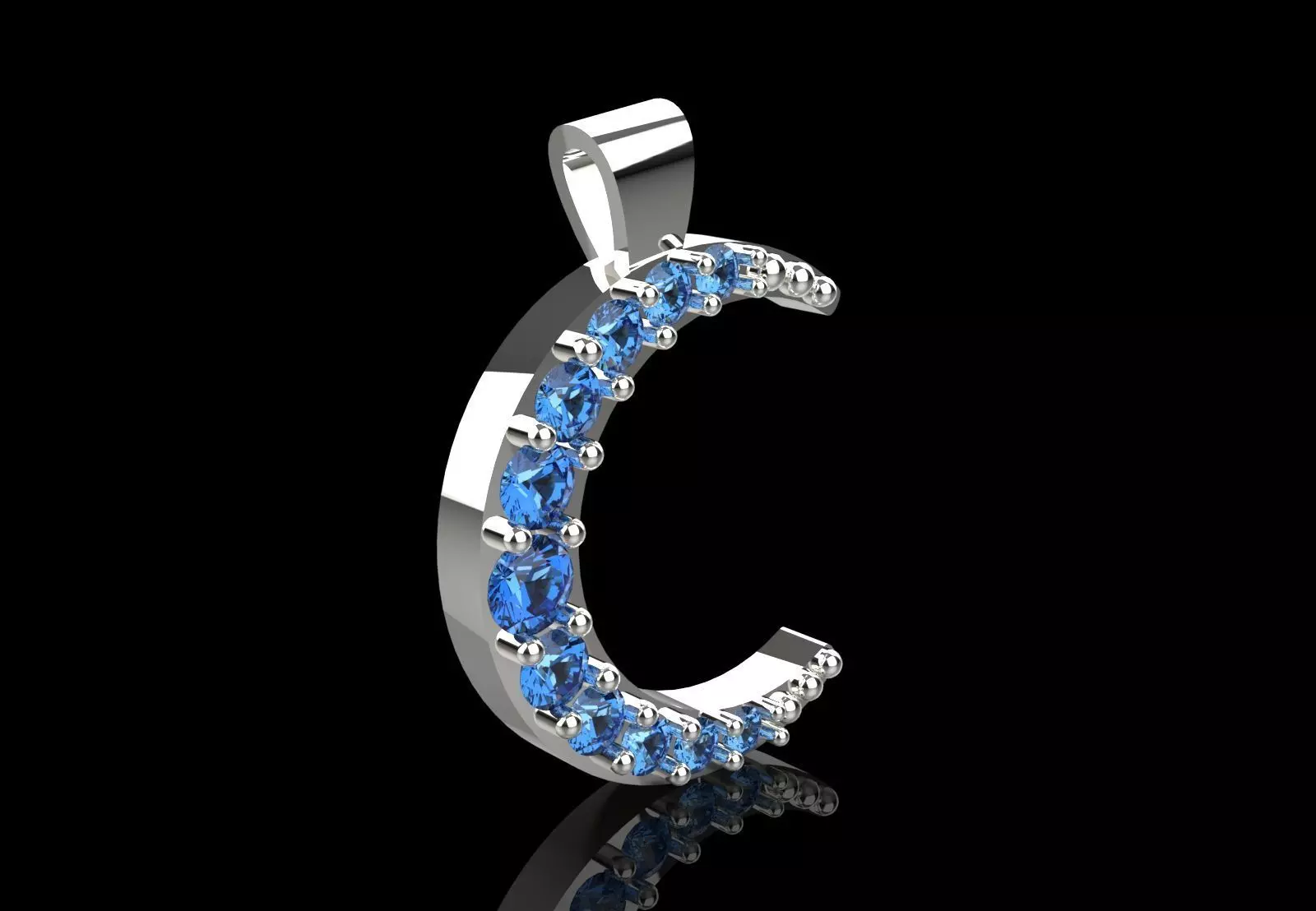 Moon and Night Sky Cosmic Glow STL Pendant Collection _28