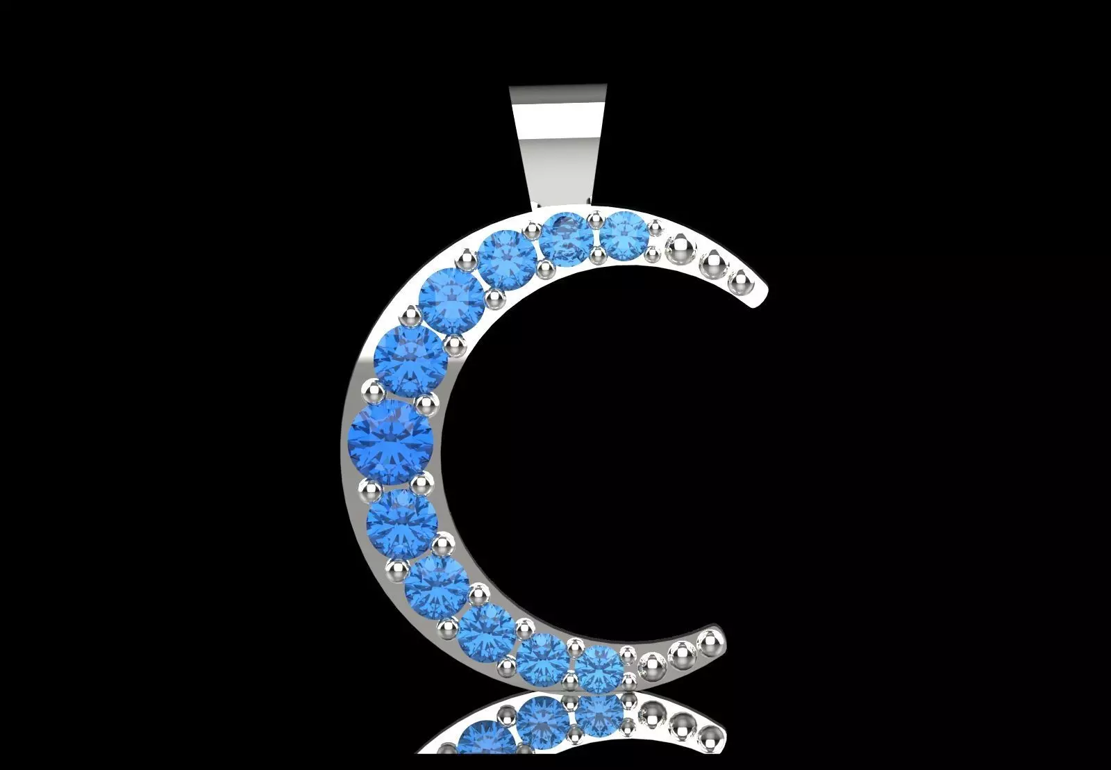 Moon and Night Sky Cosmic Glow STL Pendant Collection _29