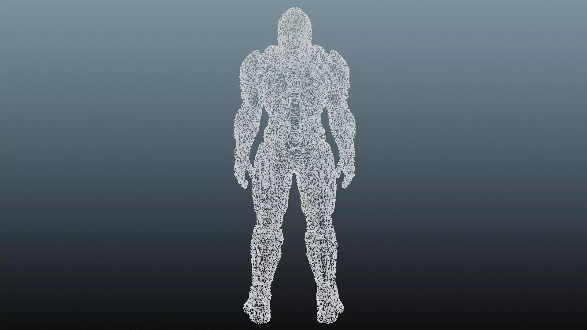 Fantasy male army character KM-6 3D model_9