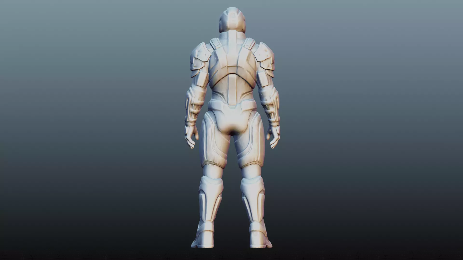 Fantasy male army character KM-6 3D model_5