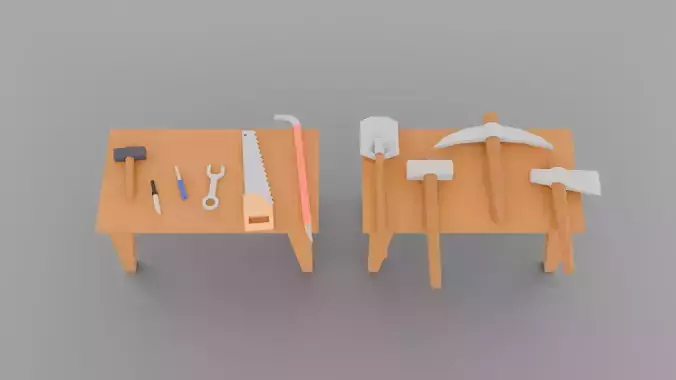 Low poly tools pack